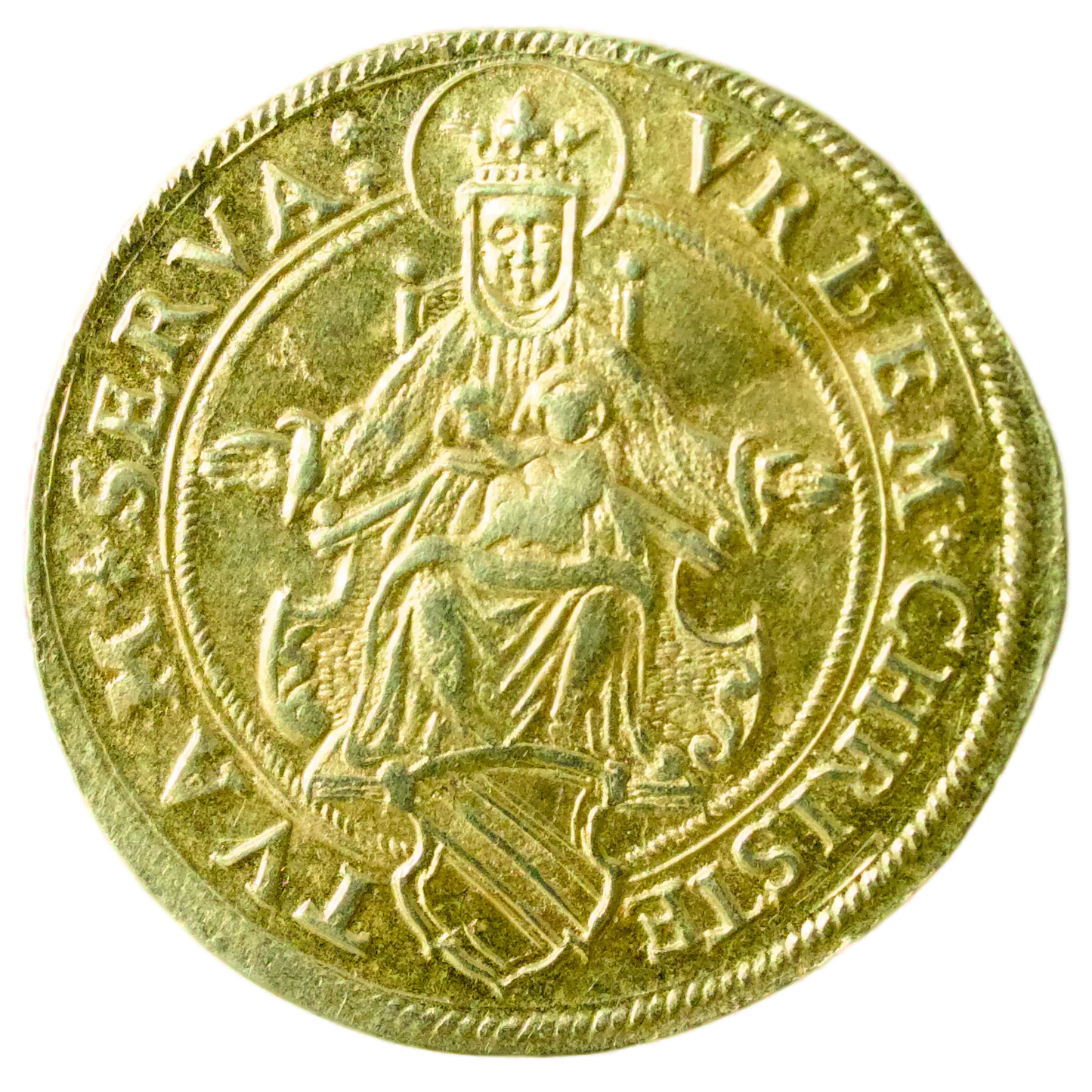 Féodale Ville de Strasbourg (1550-1600) Florin d'or non daté 3.20 gr