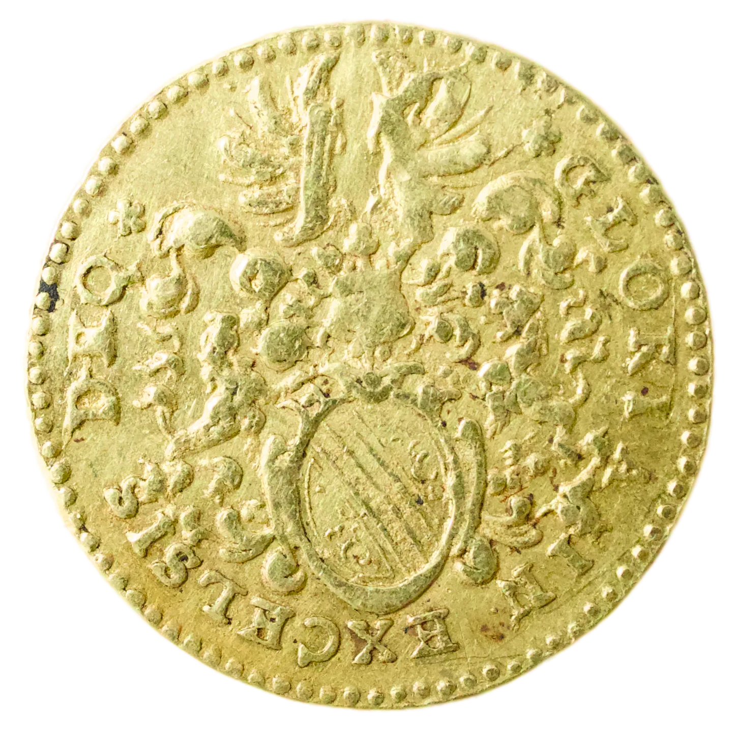 Féodale Ville de Strasbourg (1635-1652) Ducat d'Or 3.44 gr Etiquette de collection