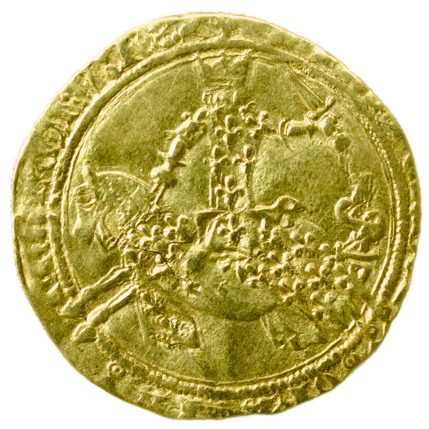 Royaume de France 👑 Jean II le Bon (1350-1364) Franc à cheval 1360 Or 3.75 gr