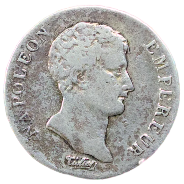 Napoleon Emperor (1804-1814) Half Franc An 12 K Bordeaux Silver 2.44 gr