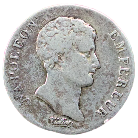 Napoleon Emperor (1804-1814) Half Franc An 12 K Bordeaux Silver 2.44 gr