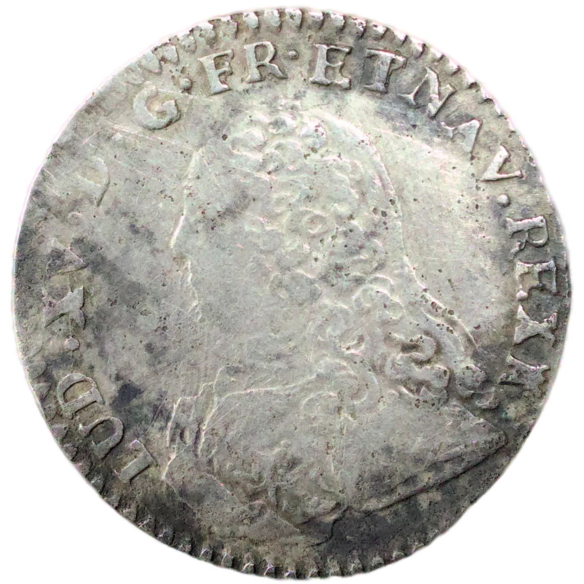 Louis XV (1715-1774) 1/10 écu aux branches d'olivier 1731 M Toulouse argent 2.81 gr