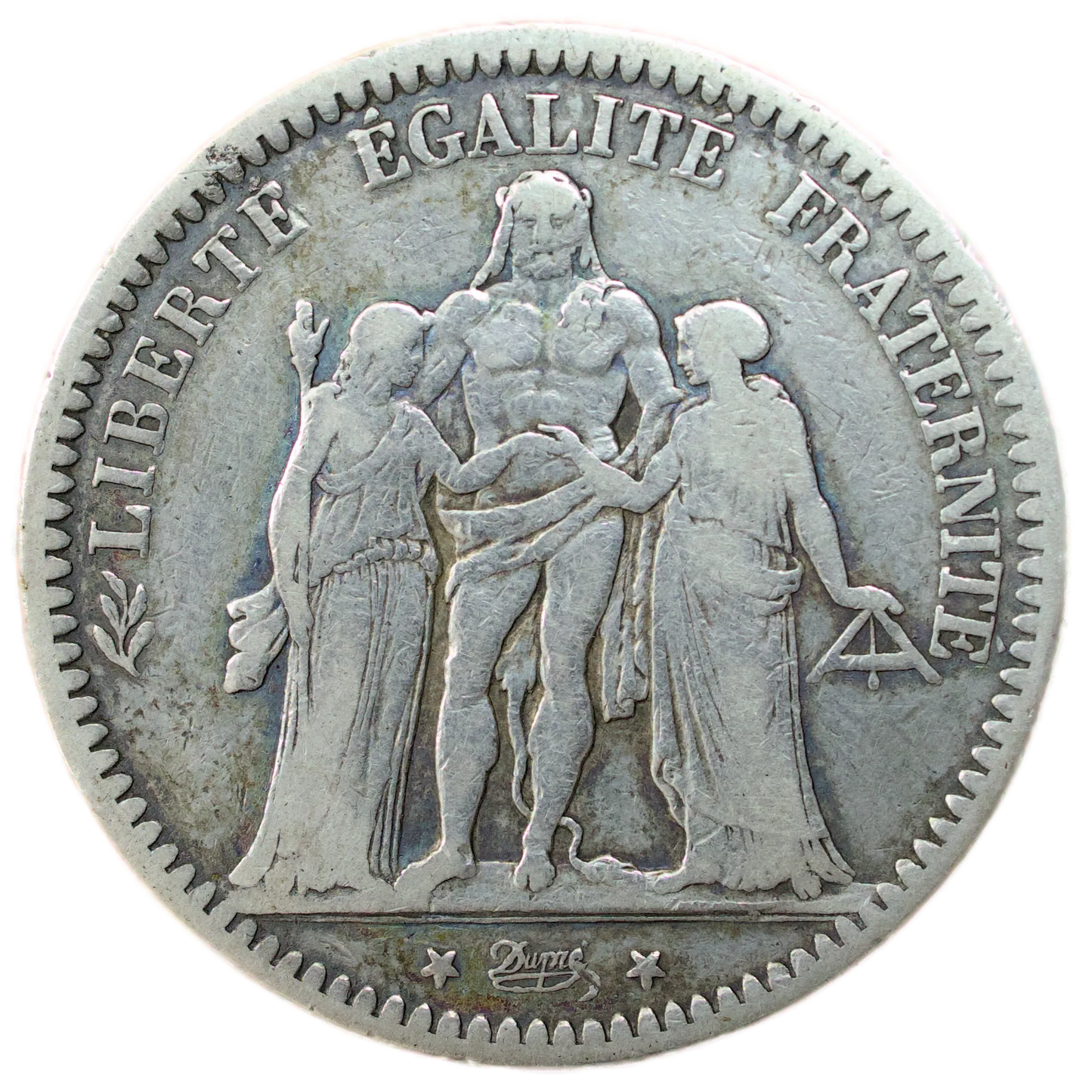 Gouvernement de Défense Nationale (1870-1871) 5 Francs Hercule 1871 K Bordeaux argent 24.49 gr