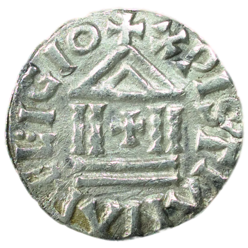 Carolingians Louis 1st The Pious (814-840) Denarius at the temple R/ XPISTIANA RELIGIO silver 1.21 gr