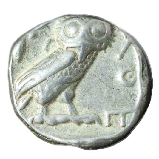 Grèce Tétradrachme d'Athènes (Attique) R/ Chouette ΑΘΕ Argent 16.70 gr