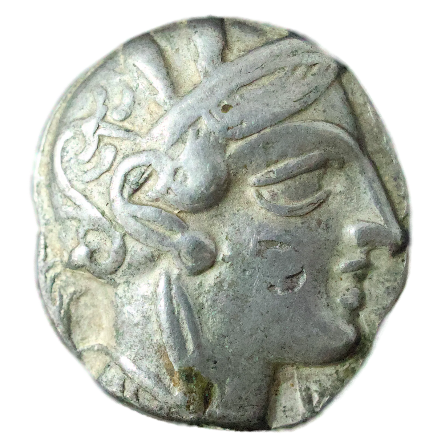 Grèce Tétradrachme d'Athènes (Attique) R/ Chouette ΑΘΕ Argent 16.70 gr