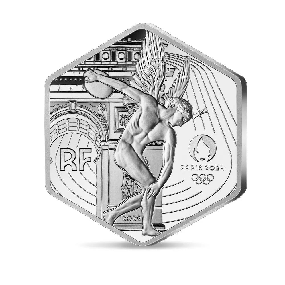 Monnaie de Paris Jeux Olympiques et Paralympiques de Paris JO 2024 Coffret de 4 monnaies 10€ hexagonales Argent BU