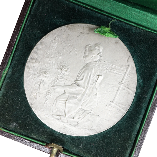 Medal French Society of Chrysanthemists - Algerian Committee By Rivet 60.46 gr 49.5 mm