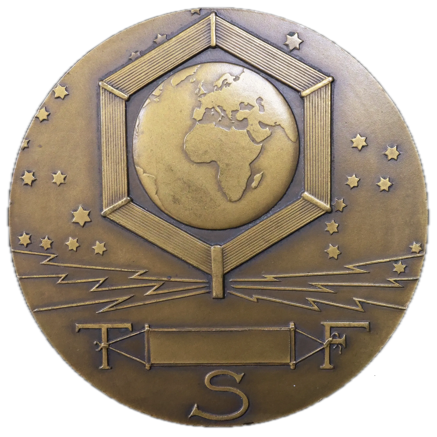 Médaille IRIS Messagère des dieux dans l'espace MdP par Dammann 1927 Bronze 134.73 gr 68 mm