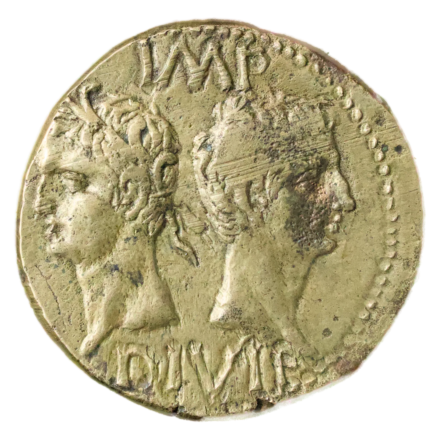 Dupondius De Nîmes Auguste Agrippa R/ COL NEM cocodrilo 14,07 gr Calidad