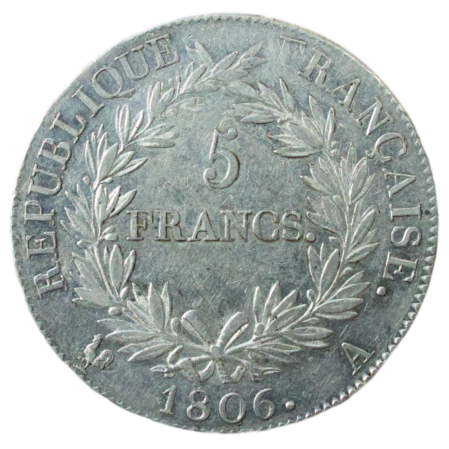 Napoleon I (1804-1814) 5 francs 1806 In Paris Silver 25.01 gr