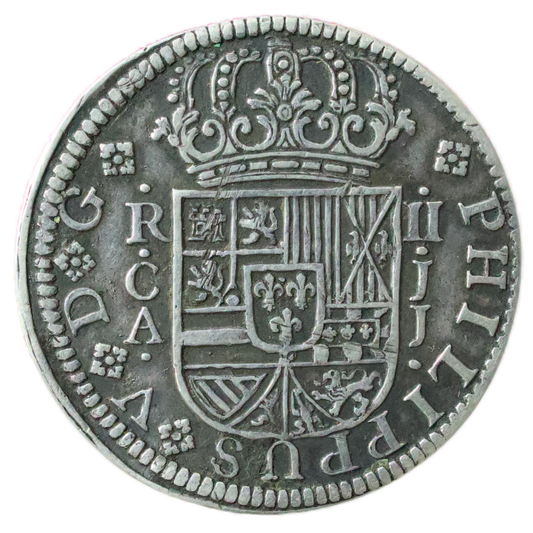 Espagne 🇪🇸 Philippe V (1700-1746) 2 Reales 1721 JJ Cuenca Argent 5.48 gr