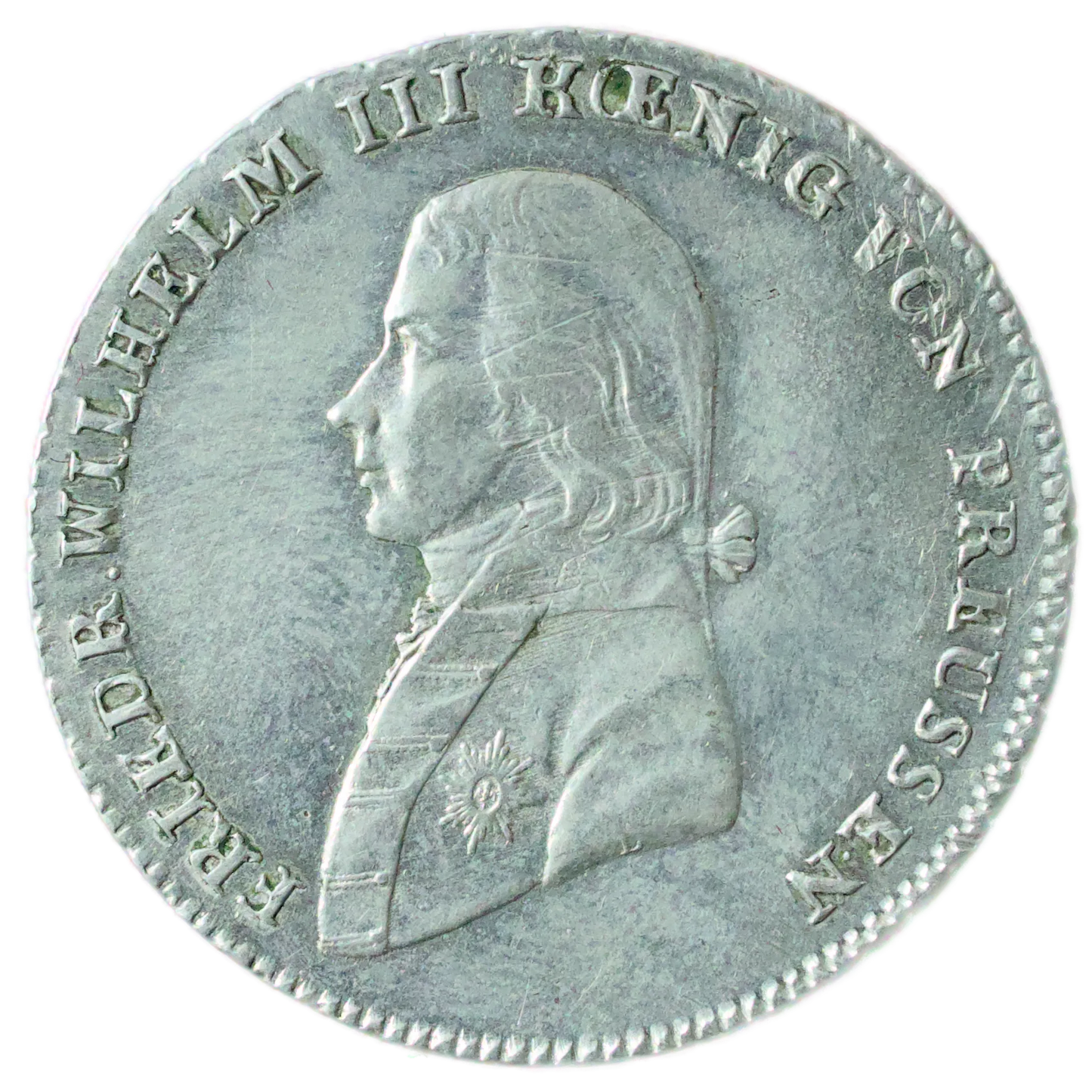 Allemagne Royaume de Prusse 🇩🇪 Frédéric-Guillaume III (1797-1840) 1/3 Thaler 1800 A Berlin Ag 8.24 gr