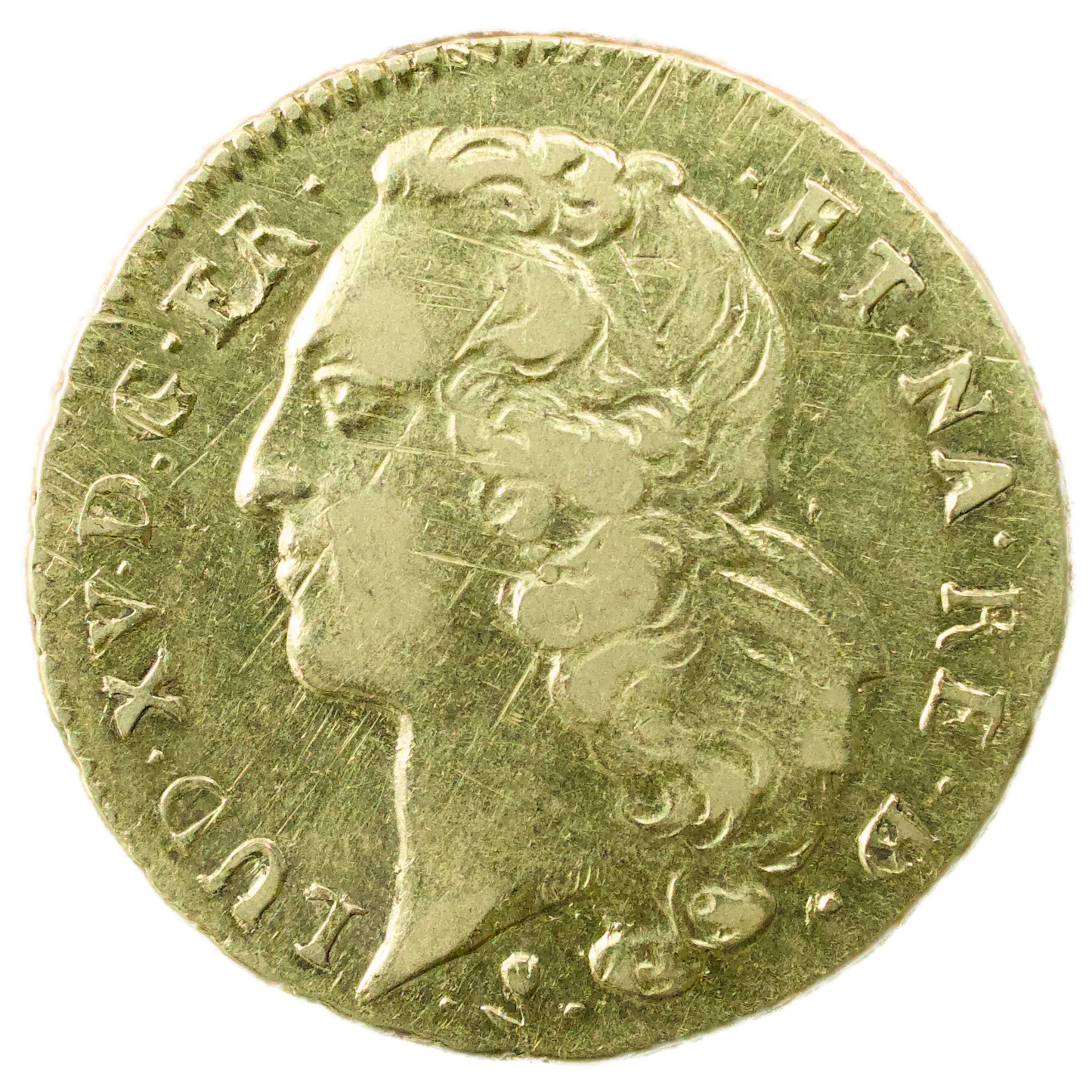 Louis XV (1715-1774) Double Louis d'or de Béarn au Bandeau 1756 Vaquette Pau 16.19 gr