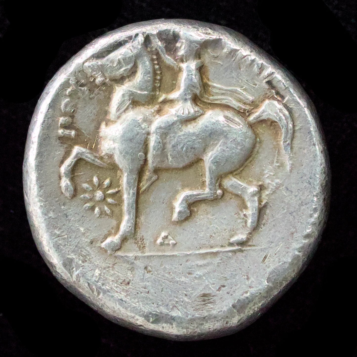 Grèce Macédoine Philippe II (359-336) Tétradrachme R/ Cavalier Ag 16.75 gr