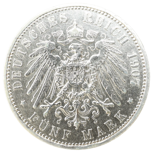 Allemagne German Reich Wilhelm II (1888-1918) Five mark 1907 Argent 27.71 gr