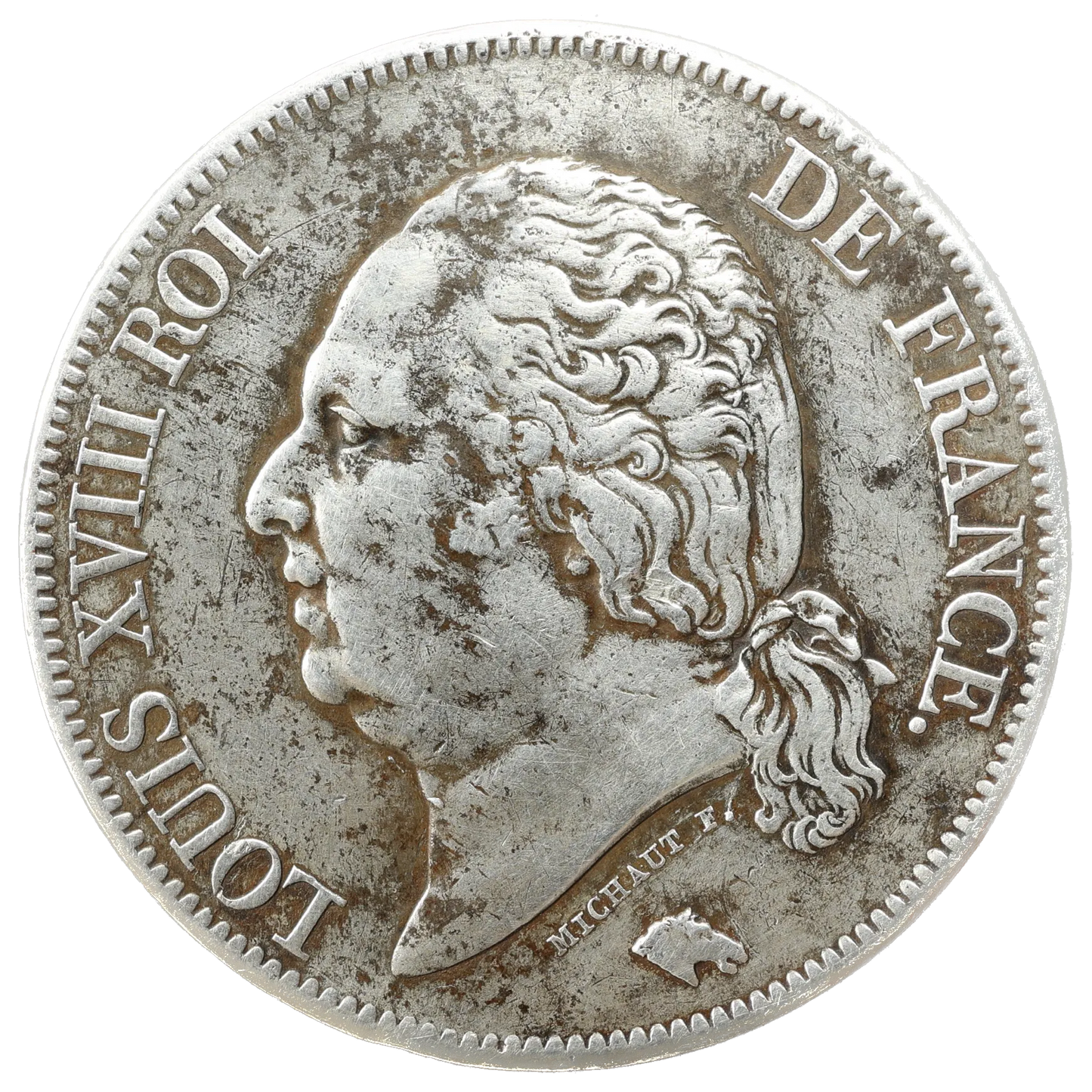 Louis XVIII (1815-1824) 5 francs 1822 A Paris Argent 24,94 gr