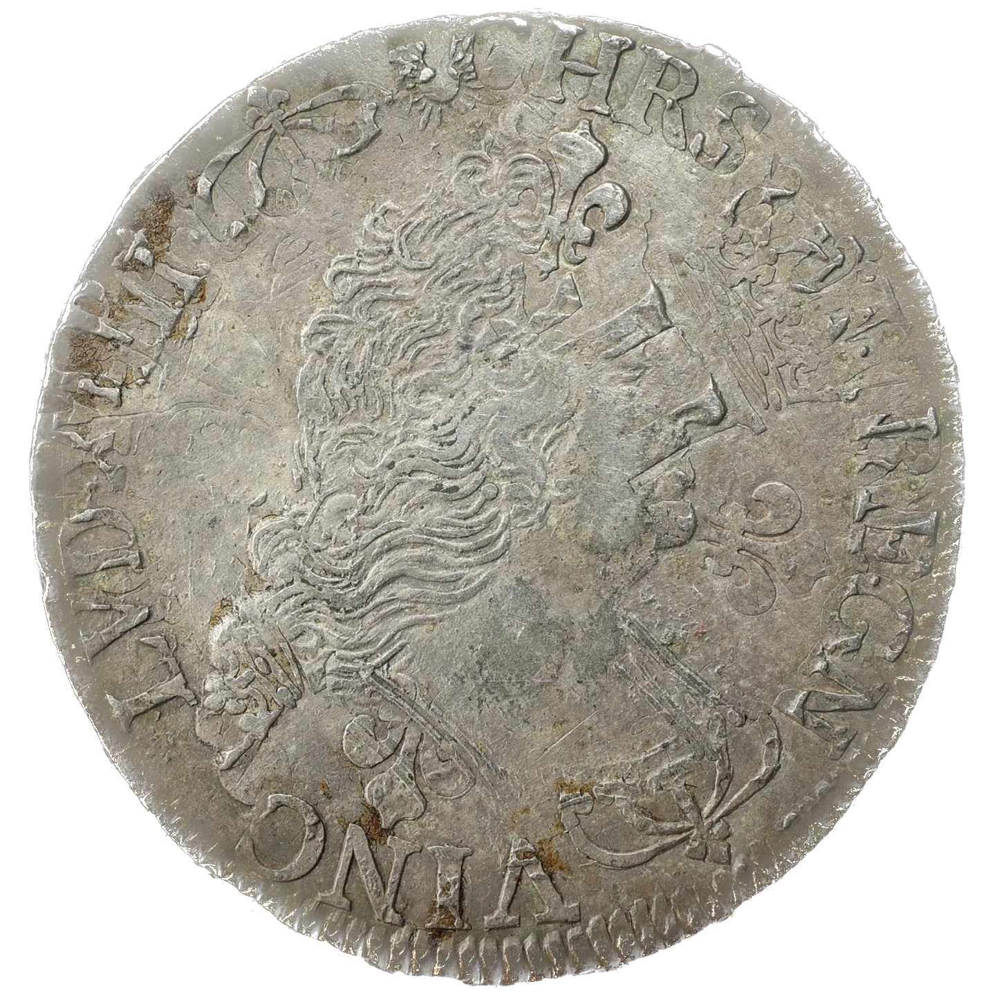 LUIS XIV (1643-1715) 1/2 Ecu con palmas Atelier I de Limoges 13,47 gr