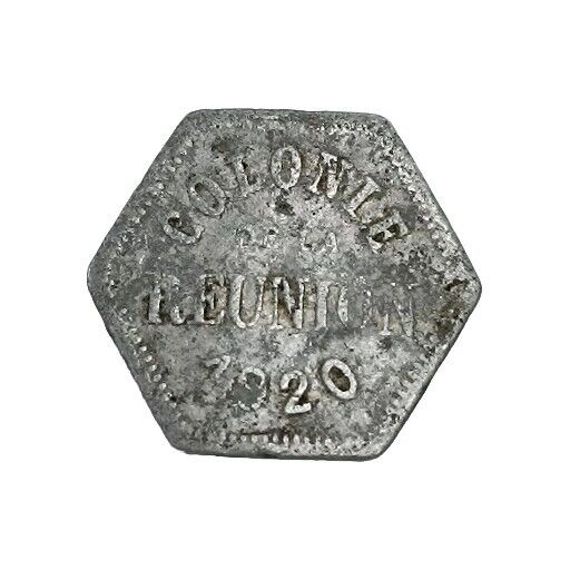 Colonie De La Réunion 5 Centimes 1920 Aluminium 0.57 Gr