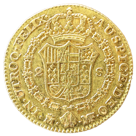 España Carlos IIII (1788-1808) 2 Escudos Oro 1788 M-MF Madrid 6,35 gr