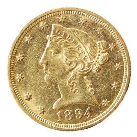 USA "LIBERTY HEAD" 5$ Or 1894 Five Dollars 8,35 gr SUP