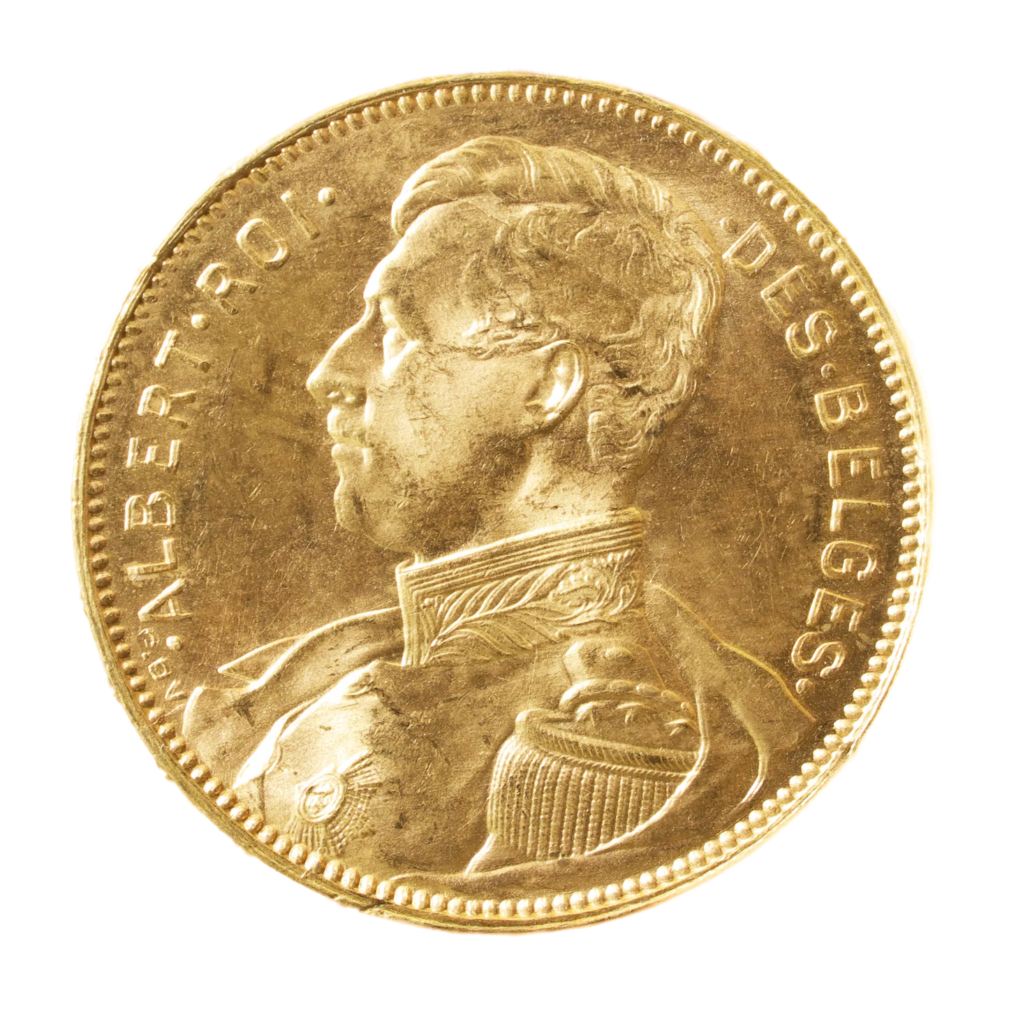 BÉLGICA Alberto I 20 Francos Oro 1914 "REY DE LOS BELGAS" 6,46 gr EBC