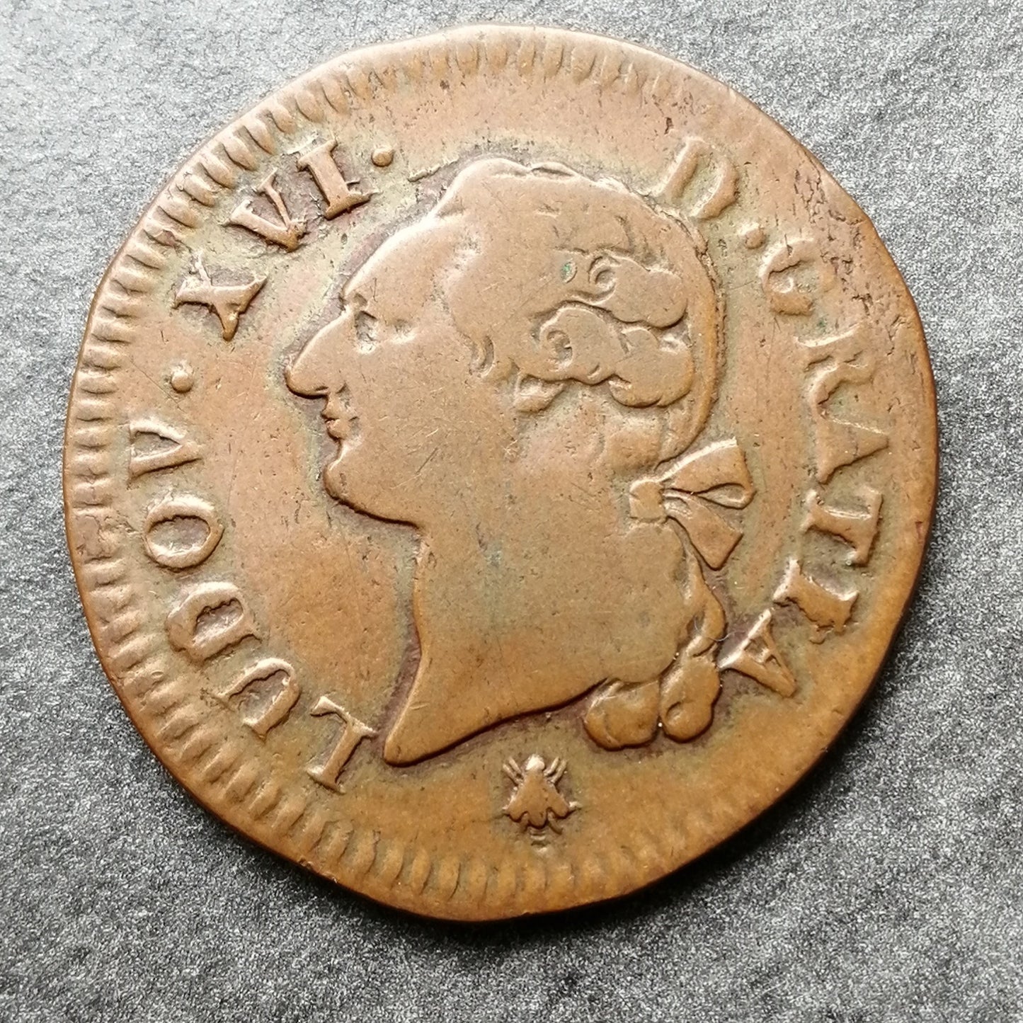 Luis XVI (1774-1792) Sol con escudo 1785 D Lyon - 11,64 gr