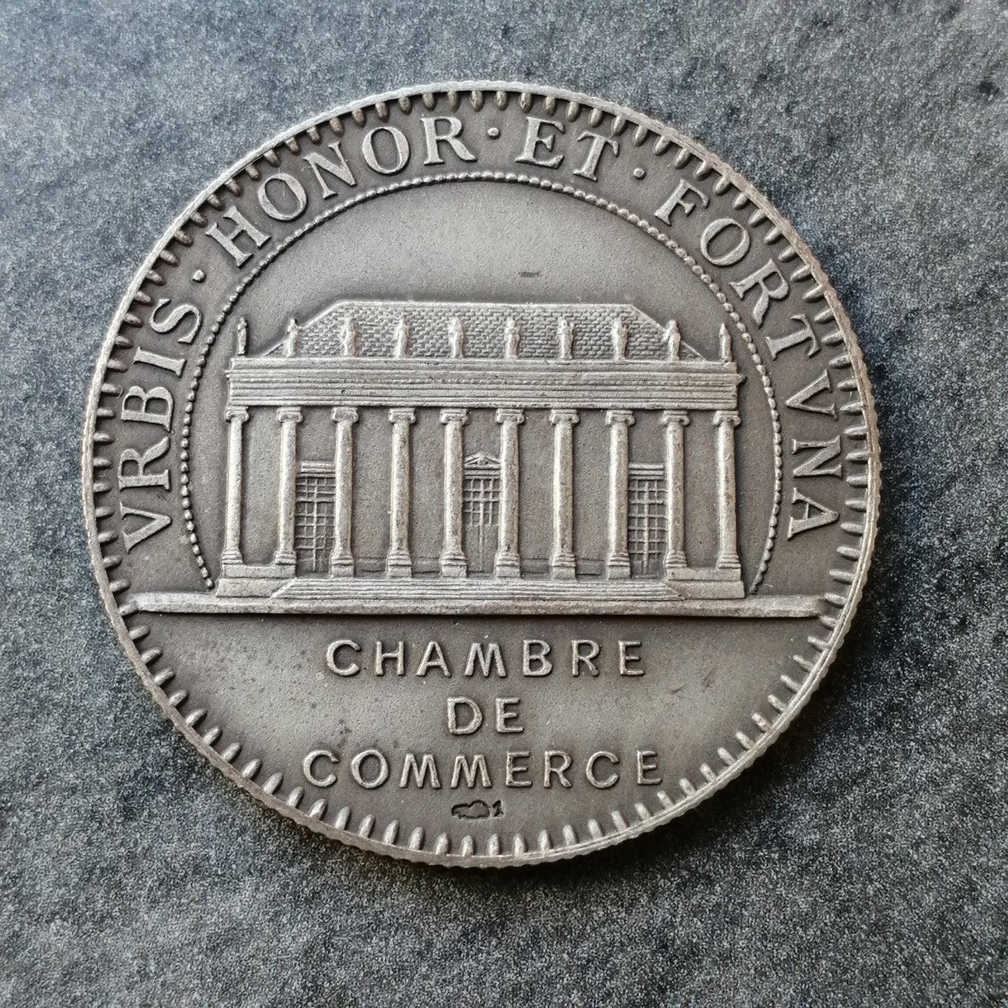 Token Cámara de Comercio de Nantes Plata 14,58 gr 32 mm