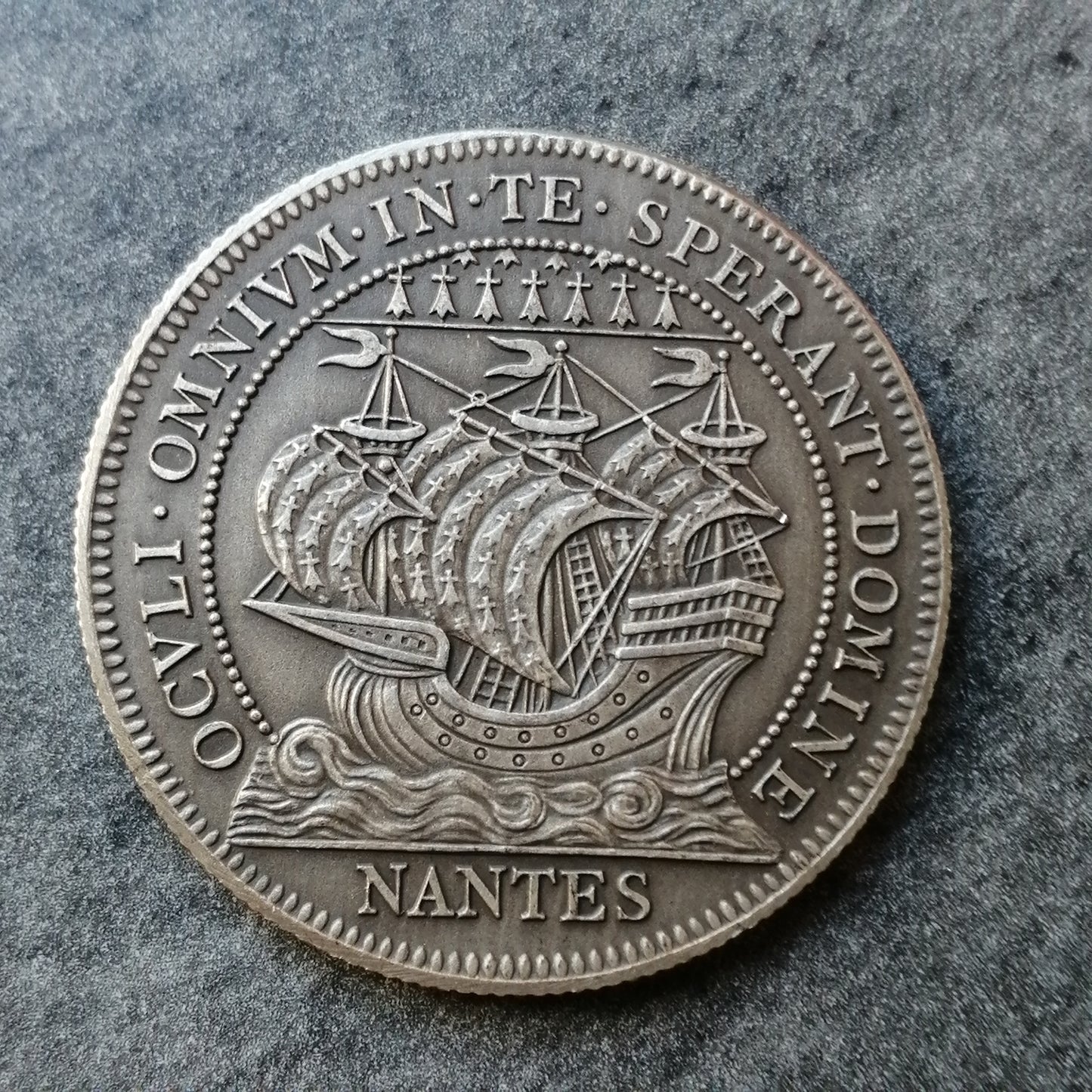 Token Cámara de Comercio de Nantes Plata 14,58 gr 32 mm