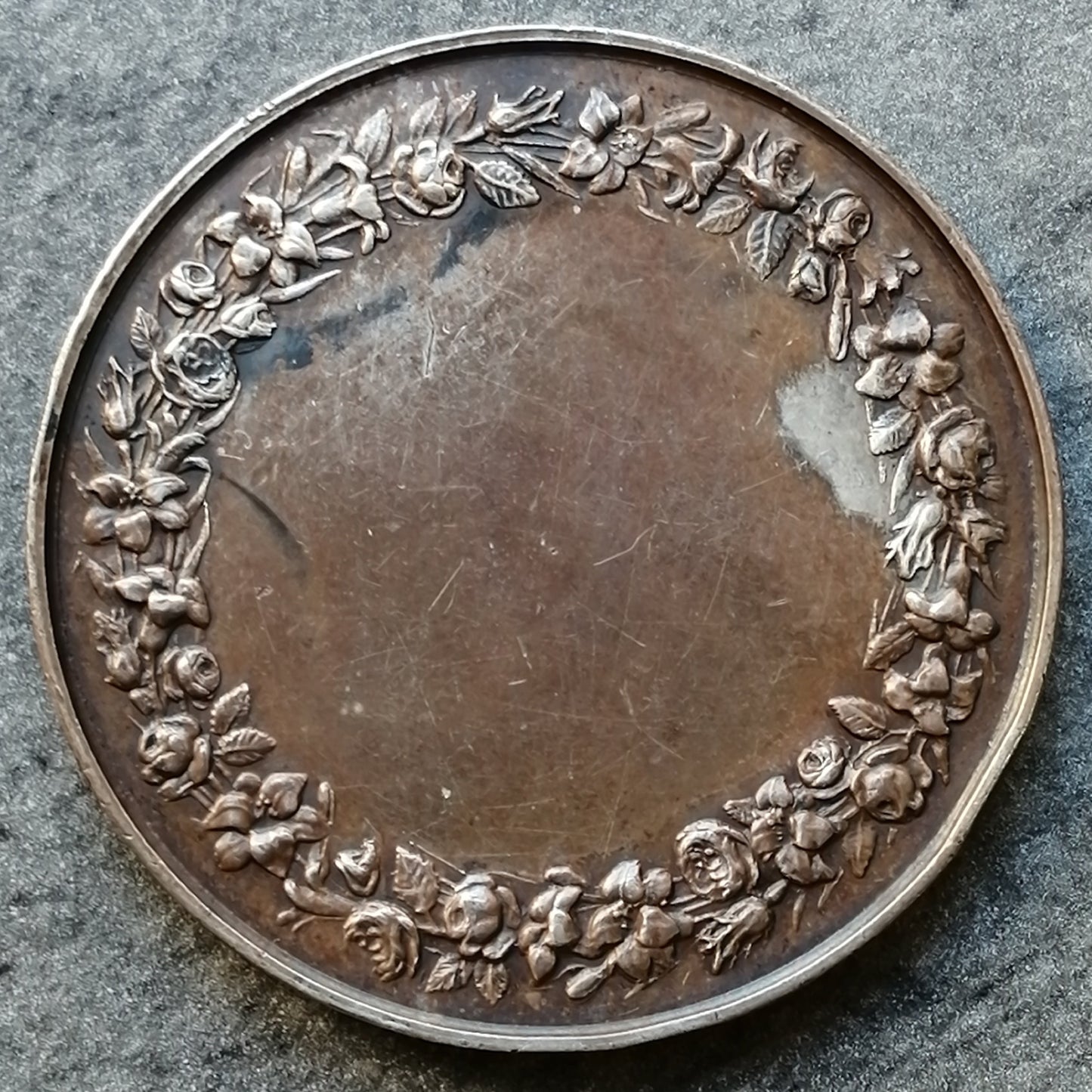 Silver wedding medal by pingret 1860-1880 32.25 gr