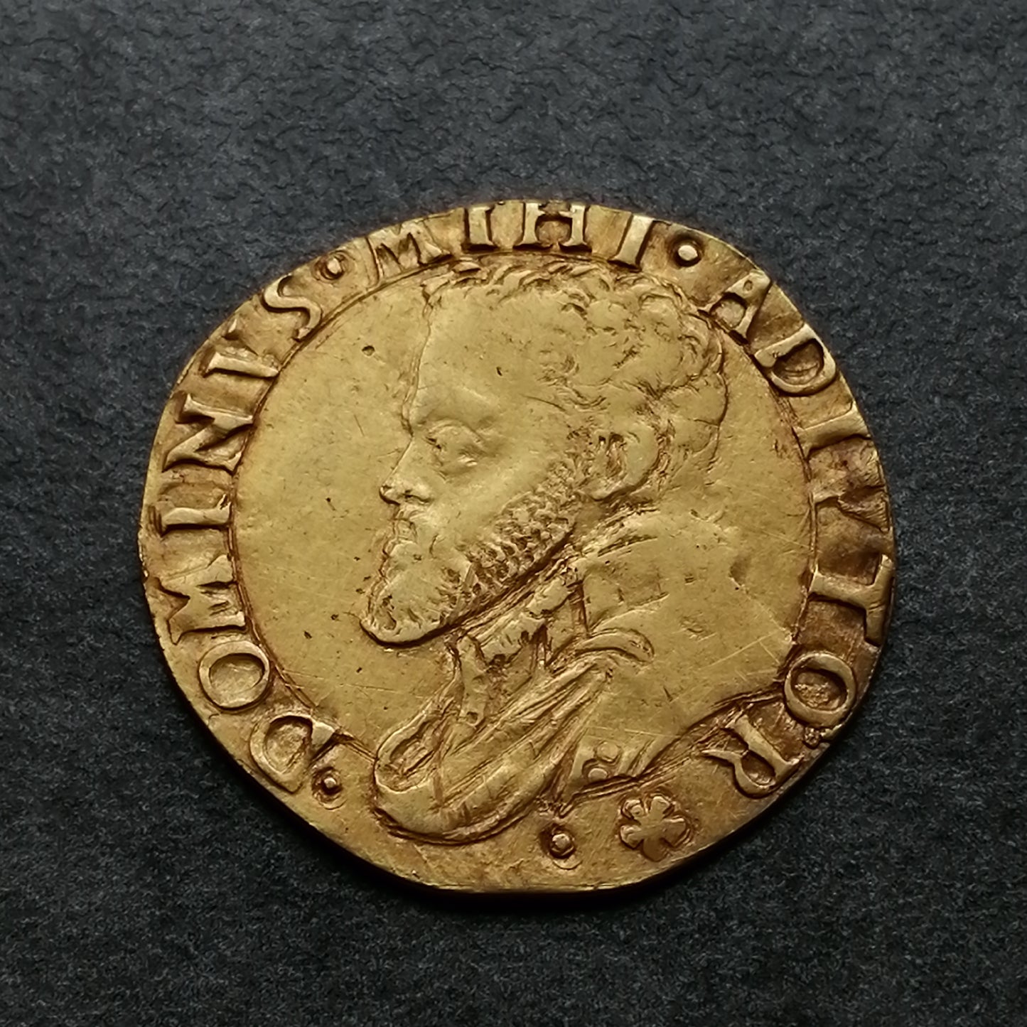 Pays Bas Spanish Philippe II (1555-1598) 1/2 Real d'Or Dordrecht 2,90 gr