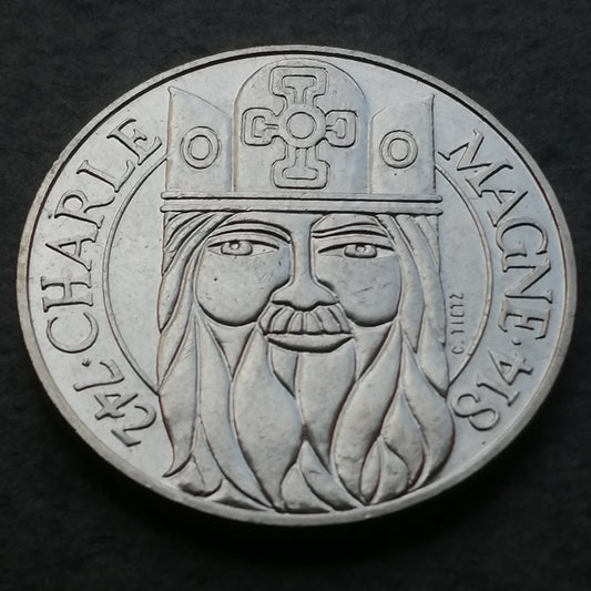 Charlemagne 100 francs 1990 Argent - 15.00 gr - G. 905