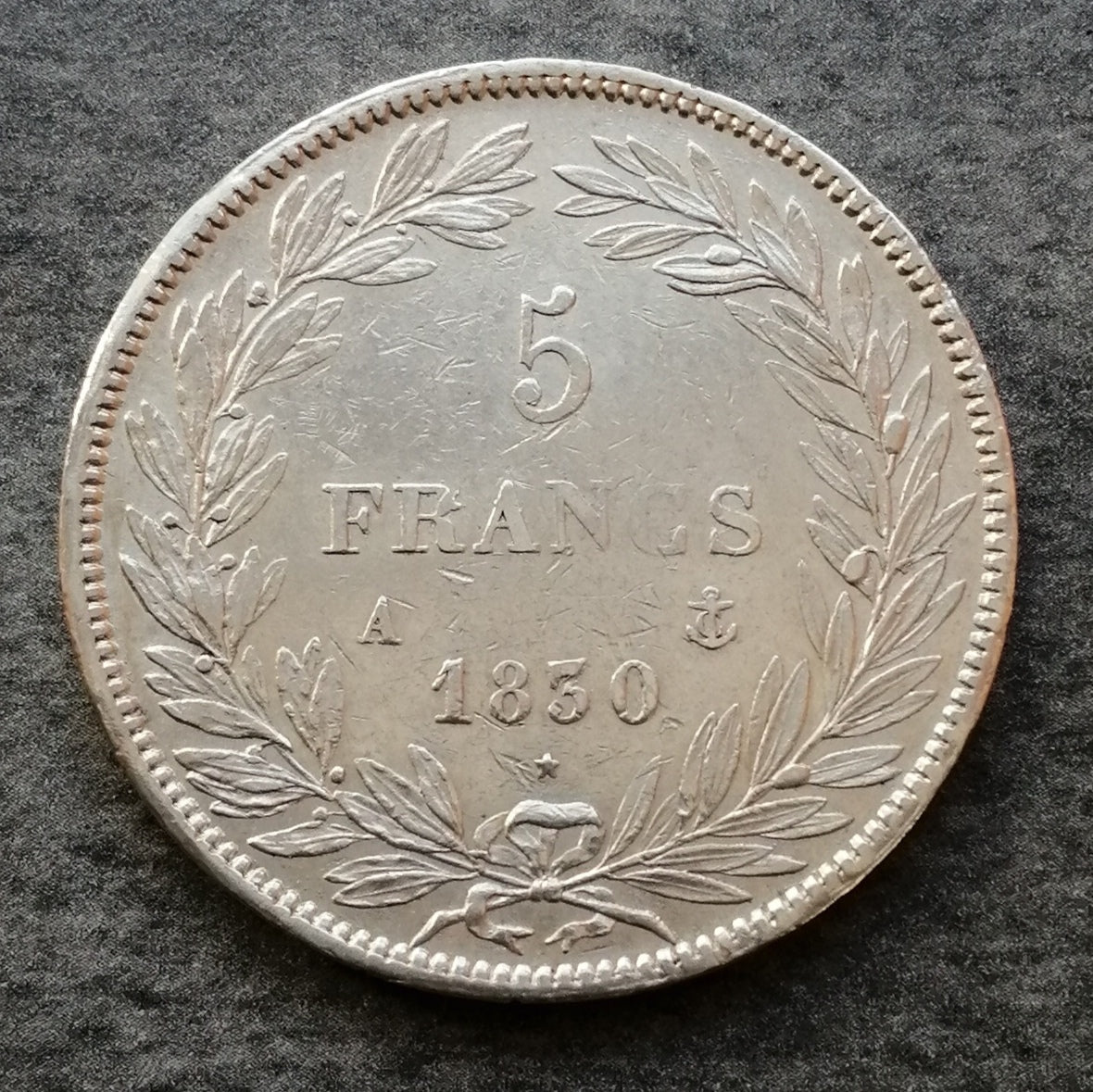 Luis Felipe (1830-1848) 5 francos 1831 En París sin I Borde hueco Plata 24,84 gr G. 675