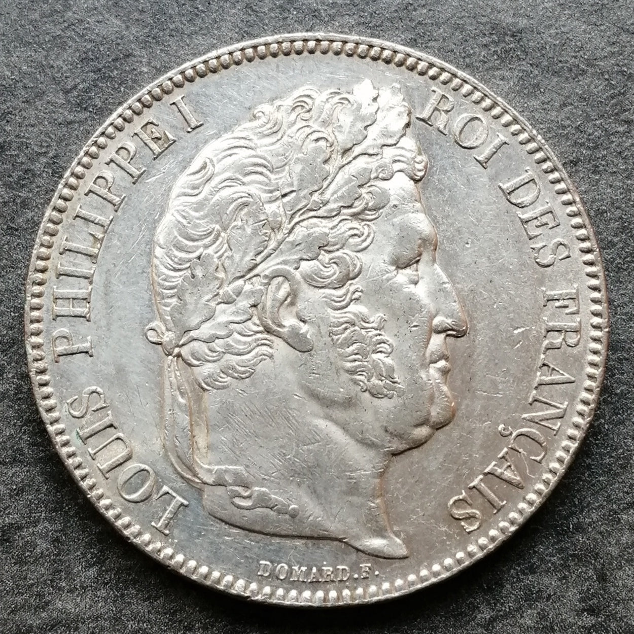 Luis Felipe (1830-1848) 5 francos 1843 A París Plata - 24,94 gr - G. 678