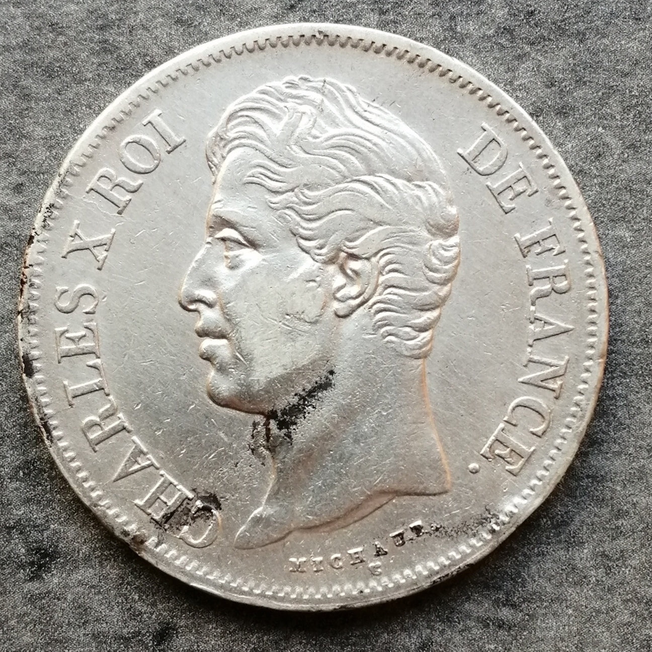 Charles X (1824-1830) 5 francs 1828 W Lille Argent - 24.94 gr - G. 644