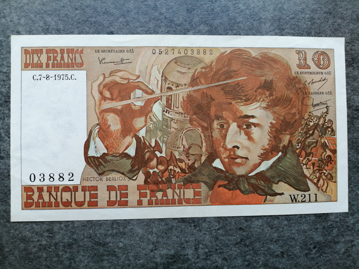 10 francs Berlioz - W.211 - C 7.8.1975