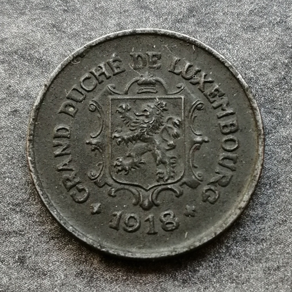 Grand Duché de Luxembourg - 5 centimes 1918 (5 CES) - Fer - 2.59 gr