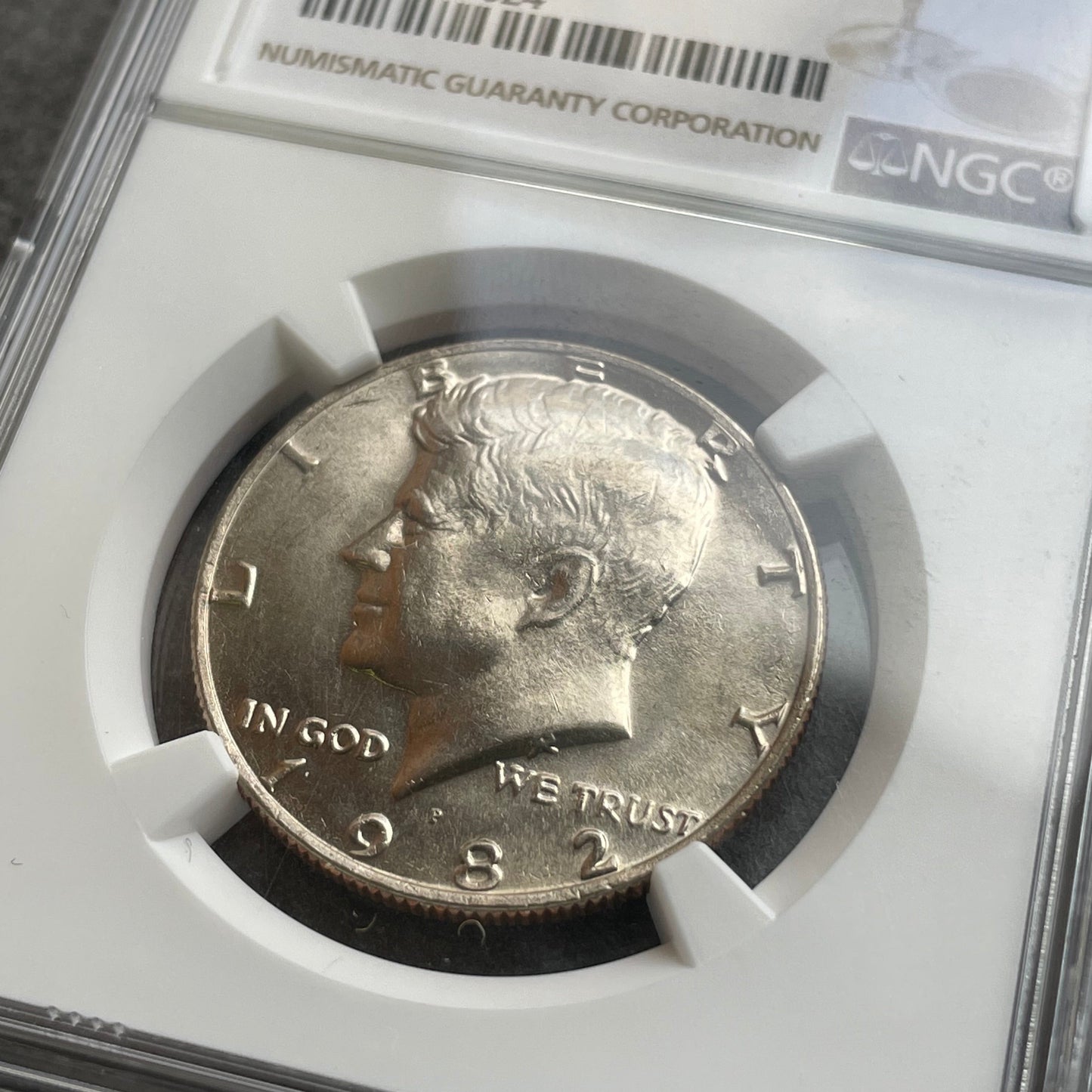 Medio dólar estadounidense (½$) "Kennedy Half Dollar" 1982 P Filadelfia NGC MS65