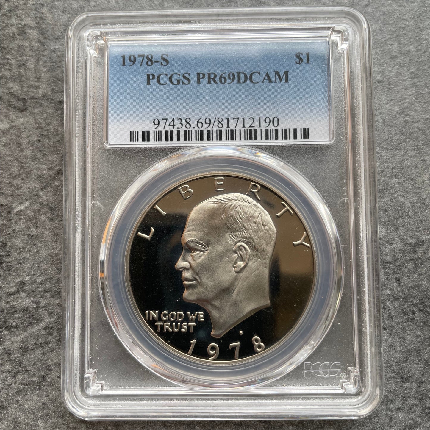 Un dólar USA ($1) "Dólar Eisenhower" 1978 S San Francisco PCGS PR69DCAM PROOF n°81712190