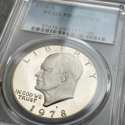 Un dólar USA ($1) "Dólar Eisenhower" 1978 S San Francisco PCGS PR69DCAM PROOF n°81712190