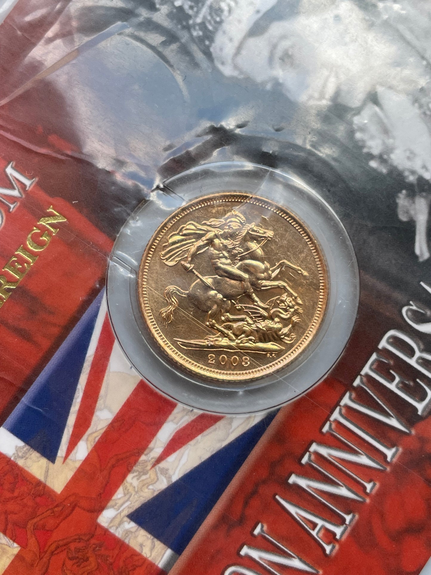 UK Angleterre United Kingdom Souverain Or 2003 Gold Sovereign in Presentation Packaging 7,99 gr Elisabeth II