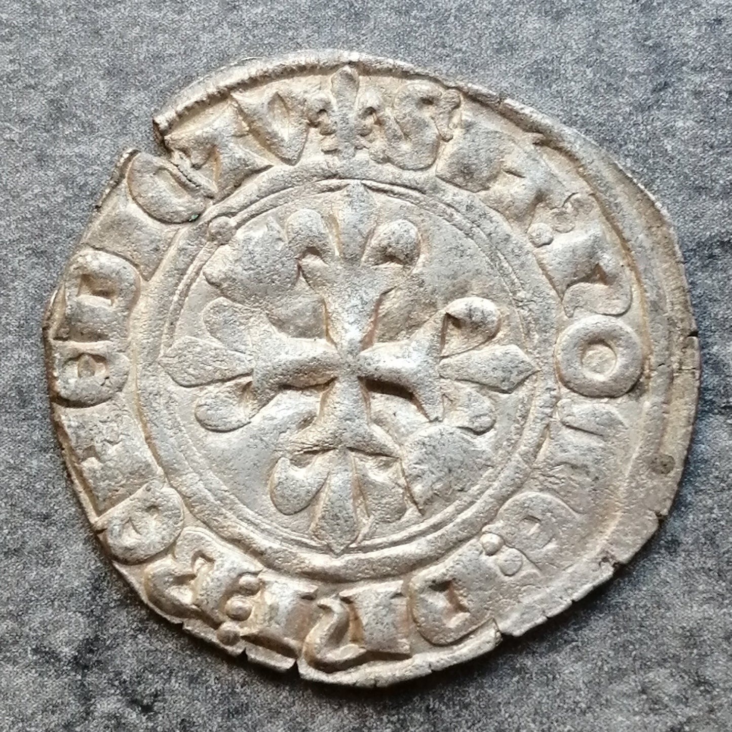 Charles VI (1380-1422) Big dit Florette - Fleur de Lis Initial - Paris 7th program - 2.99 gr