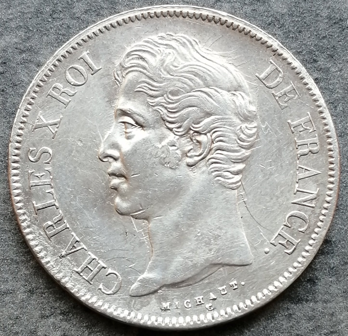 Charles X (1824-1830) 5 francs 1827 BB Strasbourg - 24,83 gr