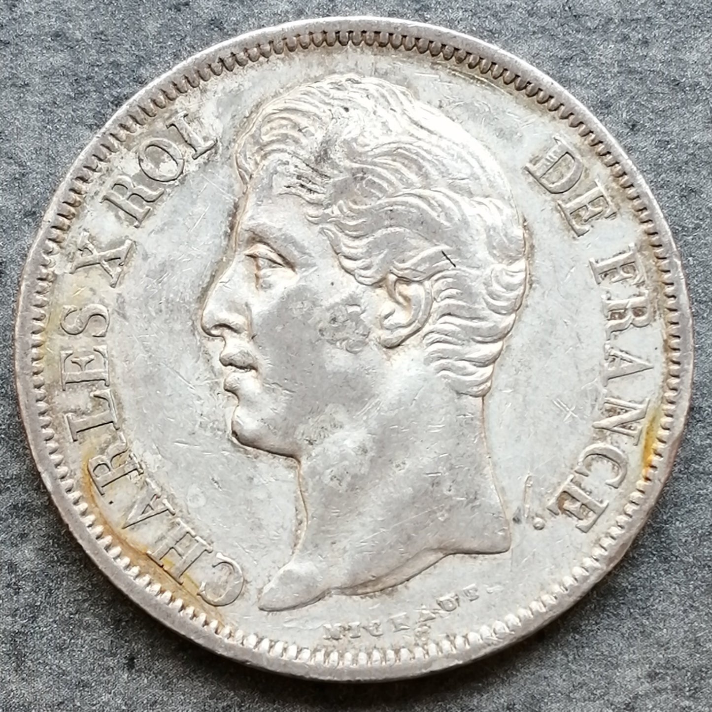 Carlos X (1824-1830) 5 francos 1829 K Burdeos Plata 25,03 gr