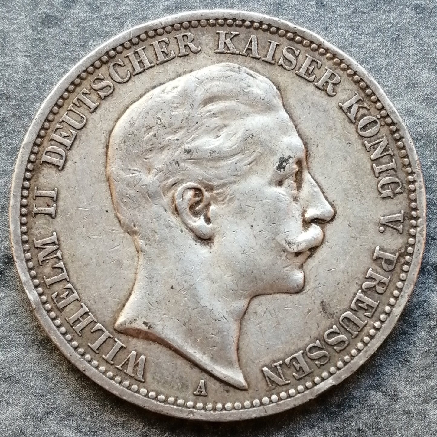 Germany 3 Mark 1911 A Wilhelm II Prussia Silver 16,62 gr