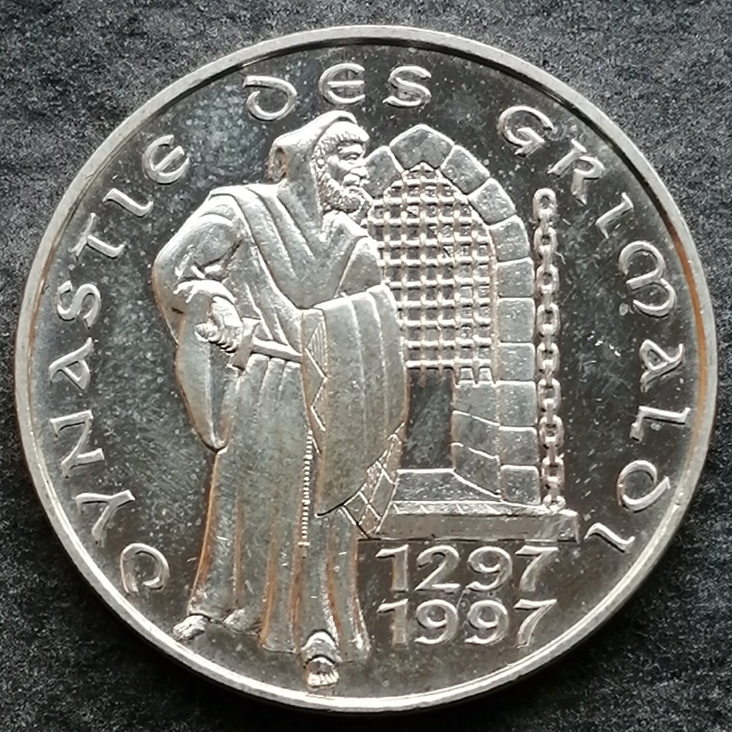 Monaco 100 francs 1997 Dynastie des Grimaldi Argent 15.03 gr