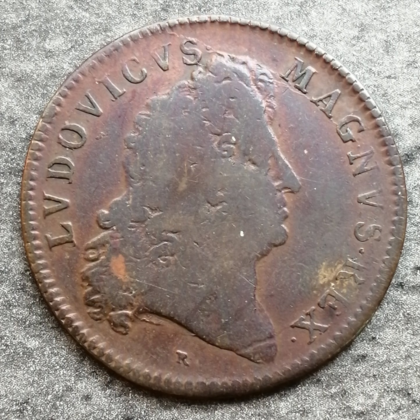 Jeton Louis XIV (1643-1715) Chambre aux deniers 1686 5.65 gr