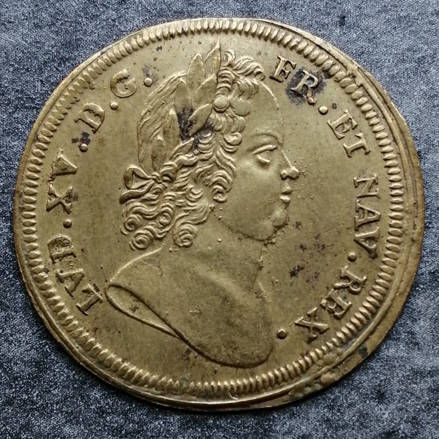 Jeton Nuremberg Louis XV (1715-1774) Aurea Condet Saeculat 2.04 gr