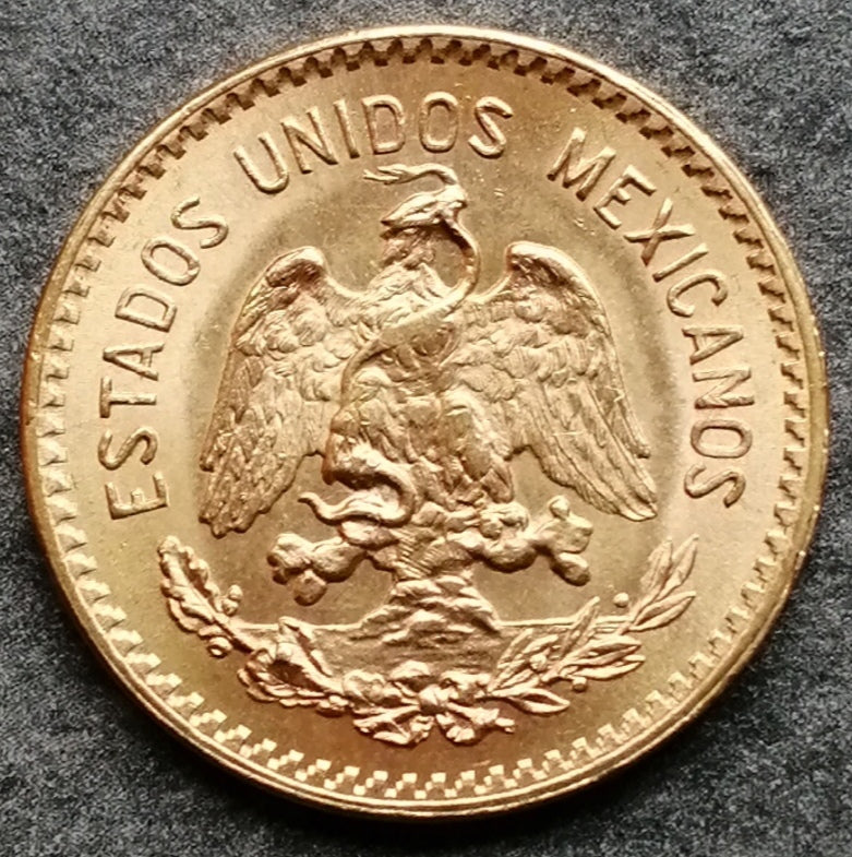 México Diez Pesos 1959 M Oro 8.35 gr