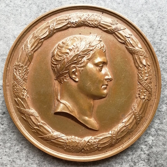 Napoleon medal Ile Ile de Sainte Hélène 1821 67.5 mm 143 gr bronze